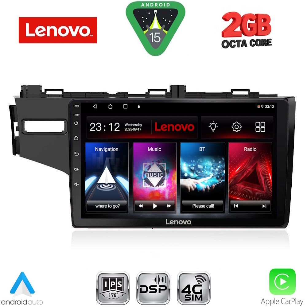 Βλησαρούλης Car Center - LENOVO LVF 5212_CPA (10inc) MULTIMEDIA TABLET for HONDA JAZZ mod. 2013-2019