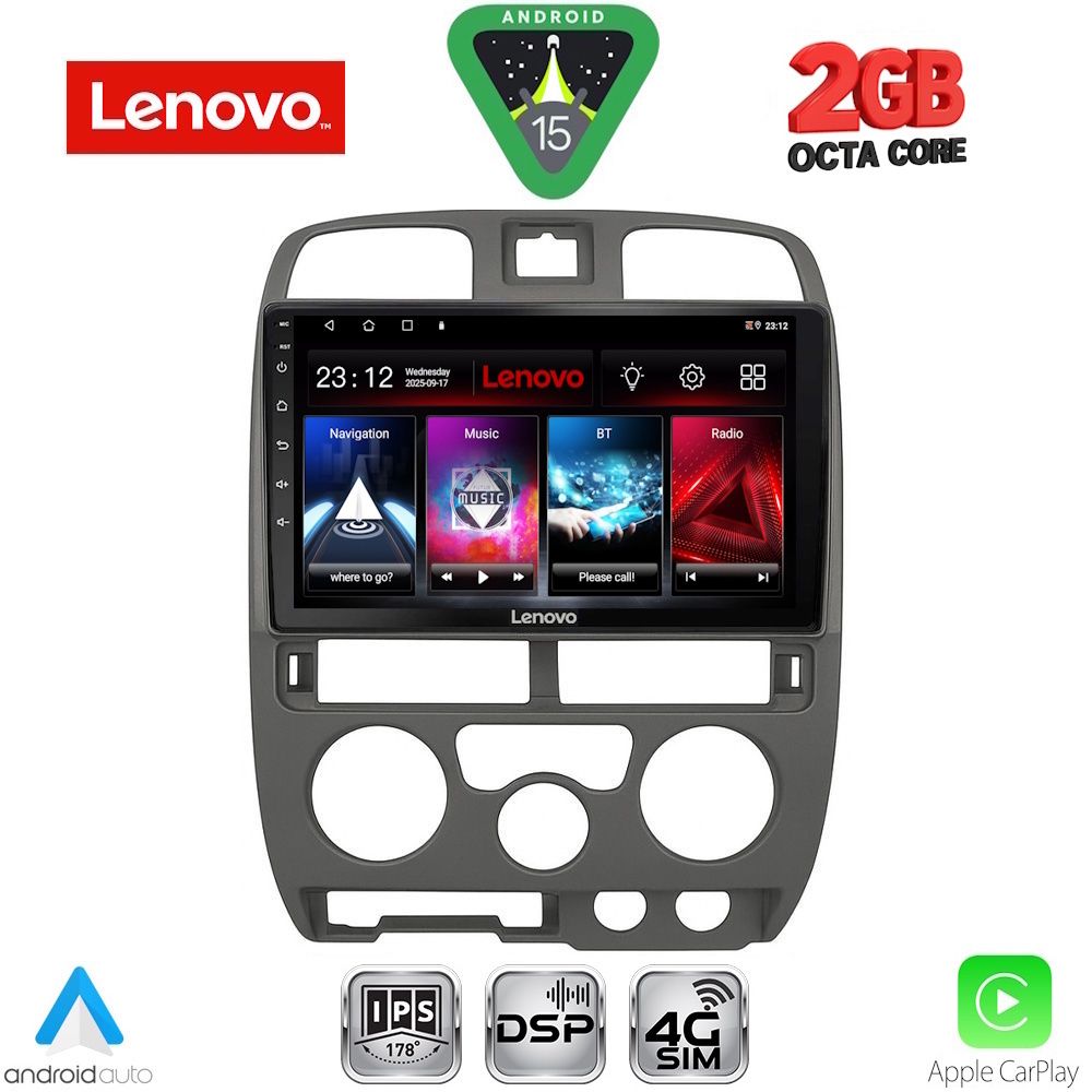 Βλησαρούλης Car Center - LENOVO LVF 5253GR_CPA (9inc) MULTIMEDIA TABLET for ISUZU D-MAX mod. 2002-2008 (GREY)