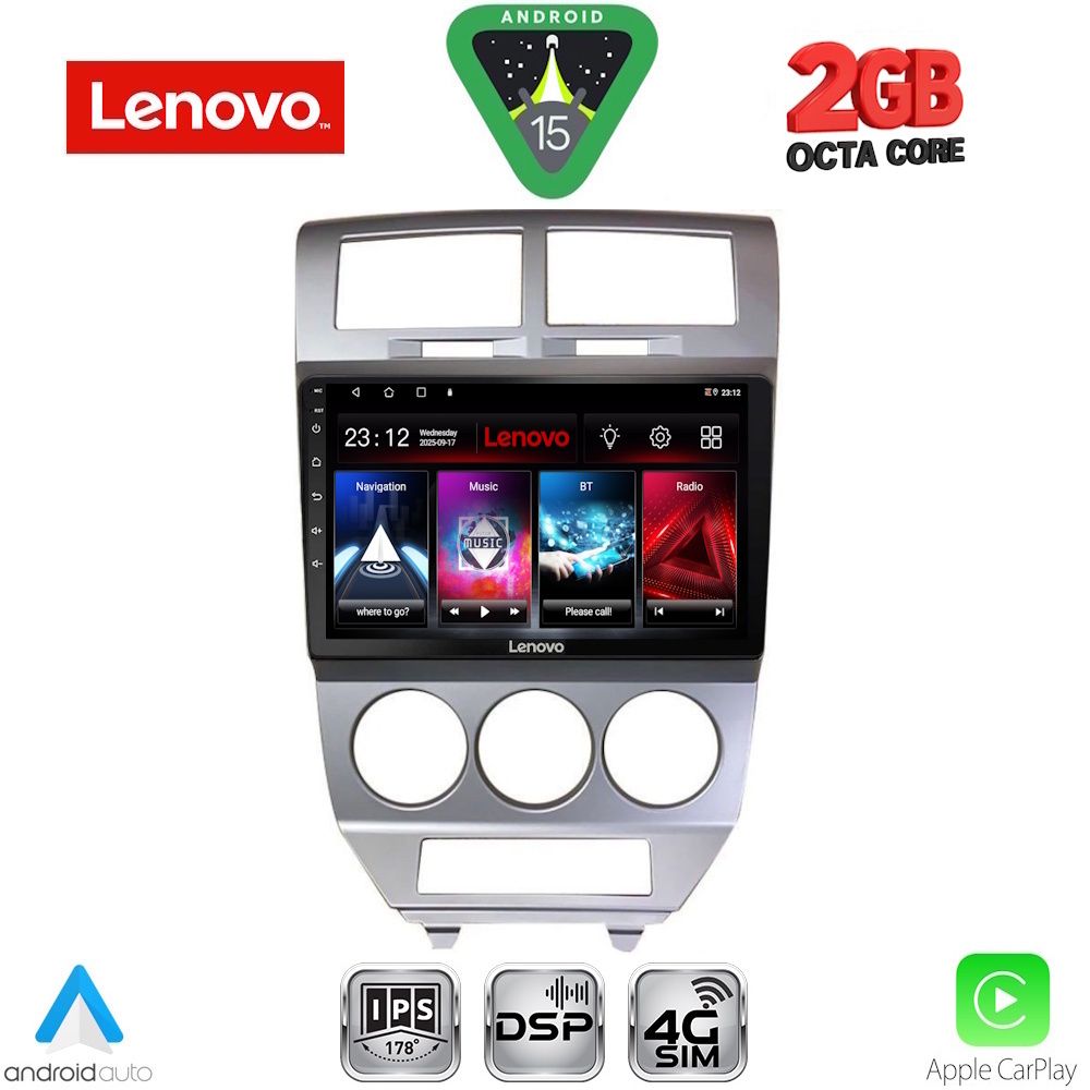 Βλησαρούλης Car Center - LENOVO LVF 5275_CPA (10inc) MULTIMEDIA TABLET for DODGE CALIBER mod. 2006-2012