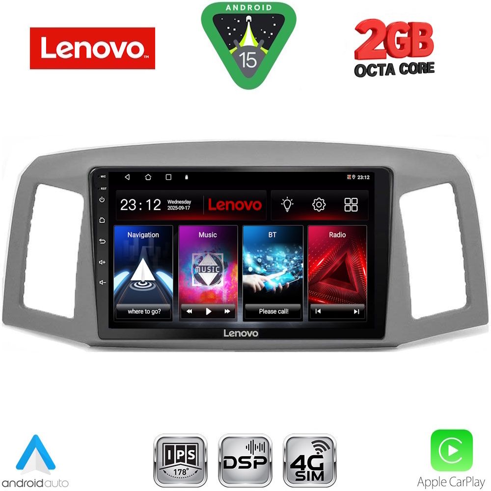 Βλησαρούλης Car Center - LENOVO LVF 5281_CPA (10inc) MULTIMEDIA TABLET for JEEP GRAND CHEROKEE mod. 2005-2007