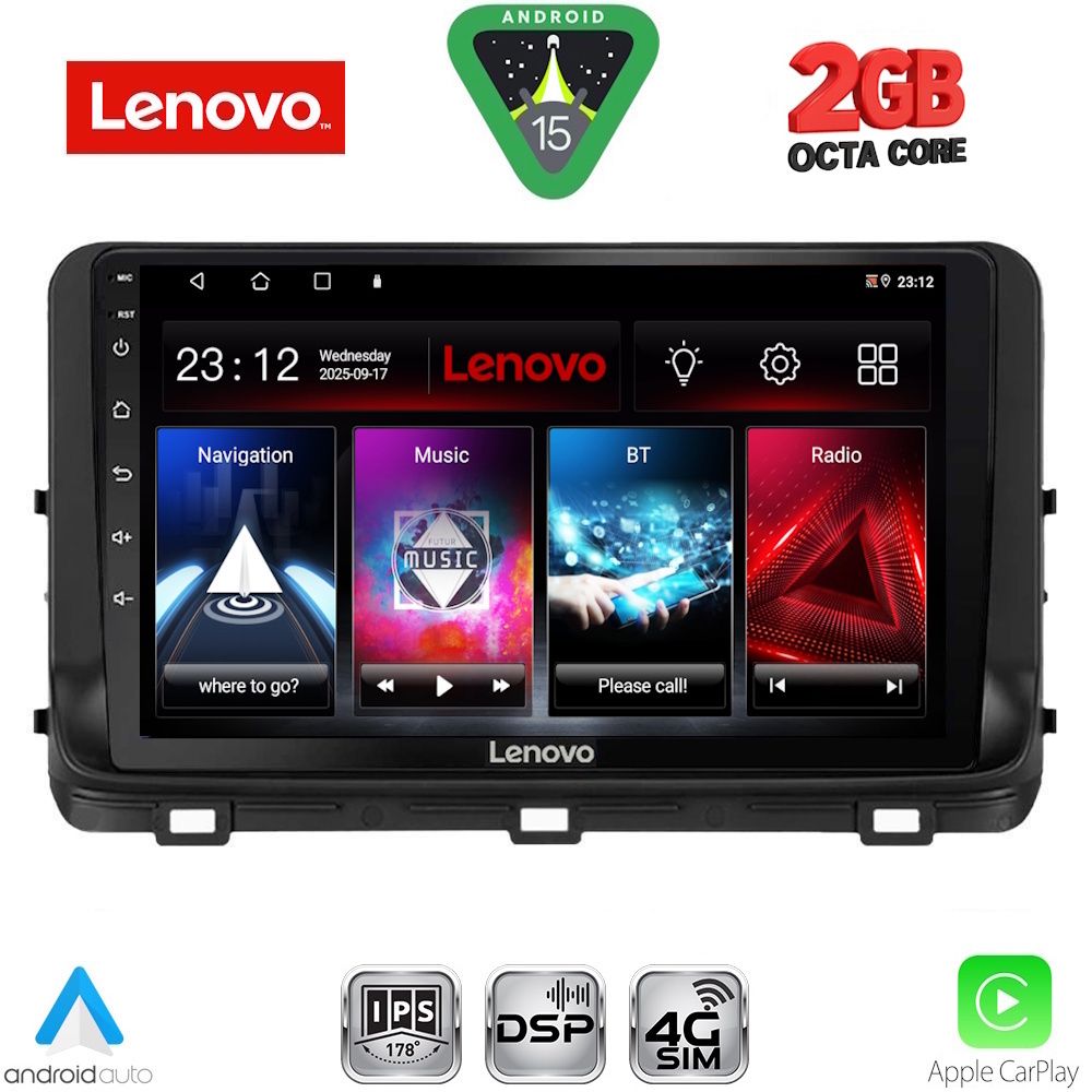Βλησαρούλης Car Center - LENOVO LVF 5303_CPA (10inc) MULTIMEDIA TABLET for KIA CEED - XCEED mod. 2018-2022