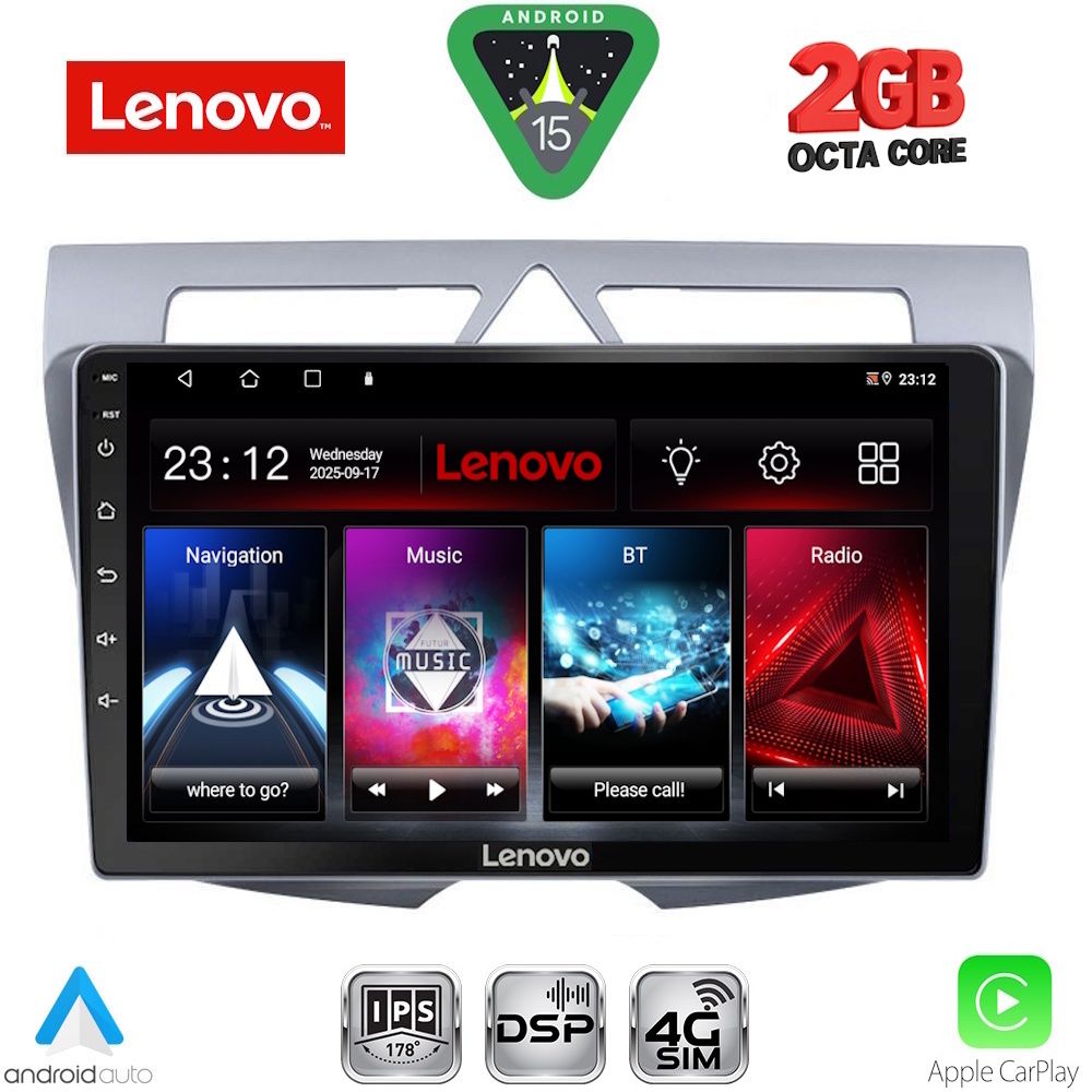 Βλησαρούλης Car Center - LENOVO LVF 5307_CPA (9inc) MULTIMEDIA TABLET for KIA PICANTO mod. 2008-2011