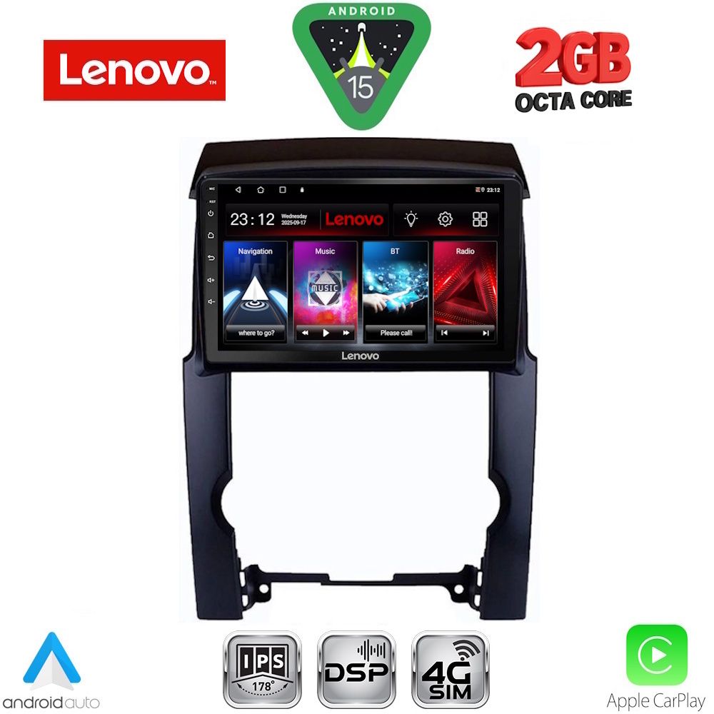 Βλησαρούλης Car Center - LENOVO LVF 5318_CPA (10inc) MULTIMEDIA TABLET for KIA SORENTO mod. 2009-2014