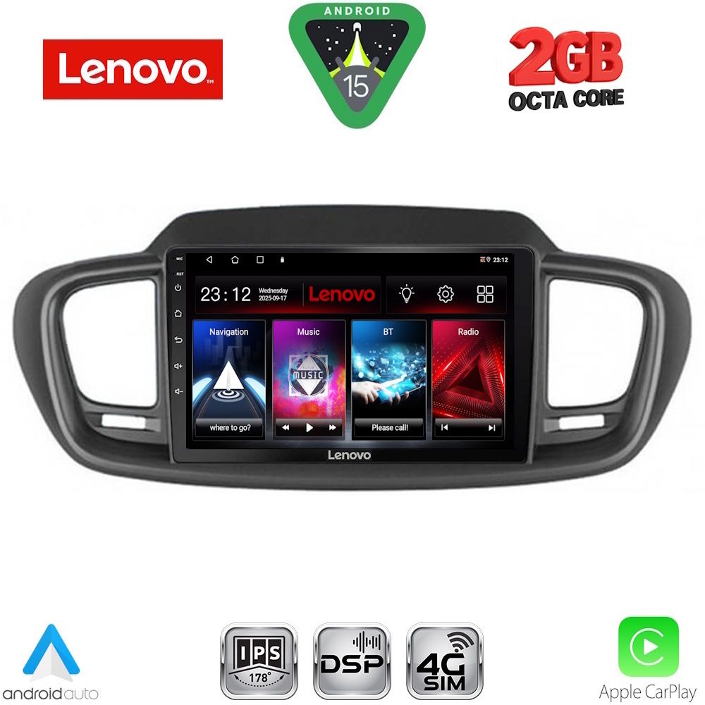 Βλησαρούλης Car Center - LENOVO LVF 5319_CPA (10inc) MULTIMEDIA TABLET for KIA SORENTO mod. 2014-2020