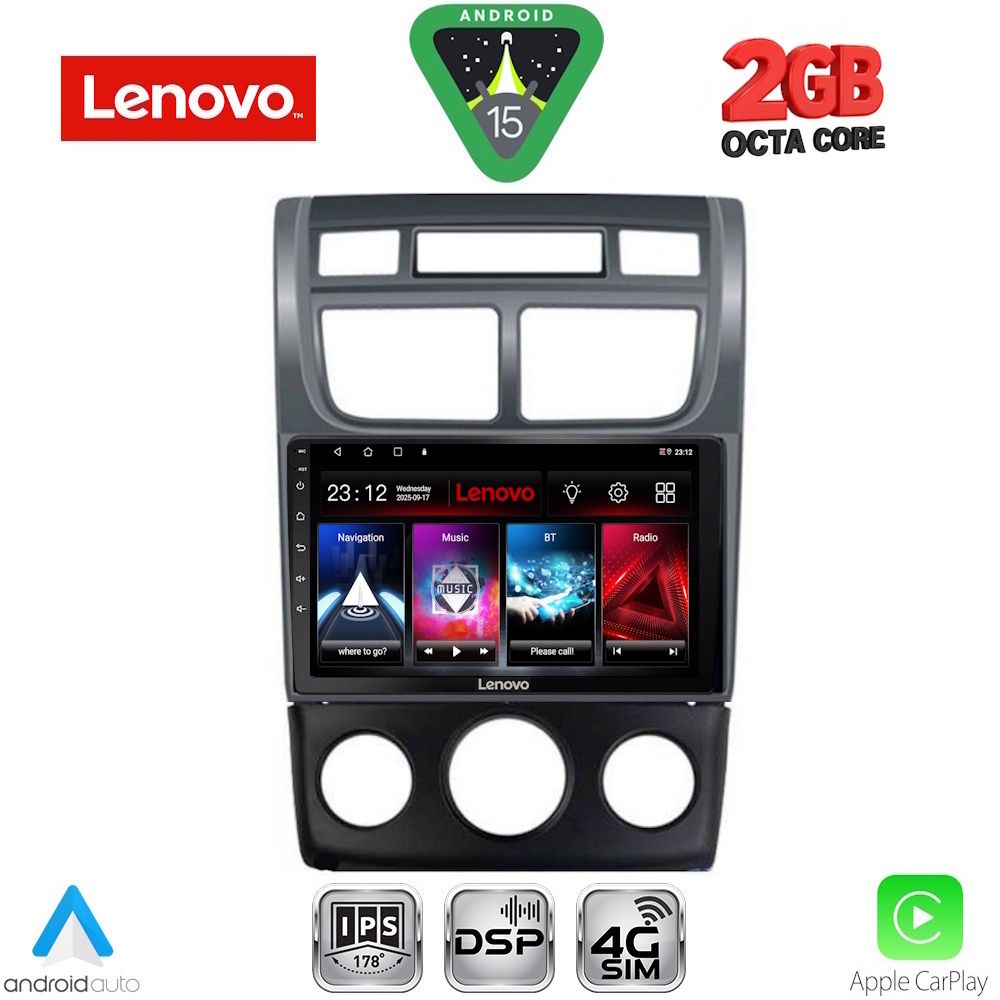 Βλησαρούλης Car Center - LENOVO LVF 5324BL_CPA (A/C) (9inc) MULTIMEDIA TABLET for KIA SPORTAGE mod. 2004-2010