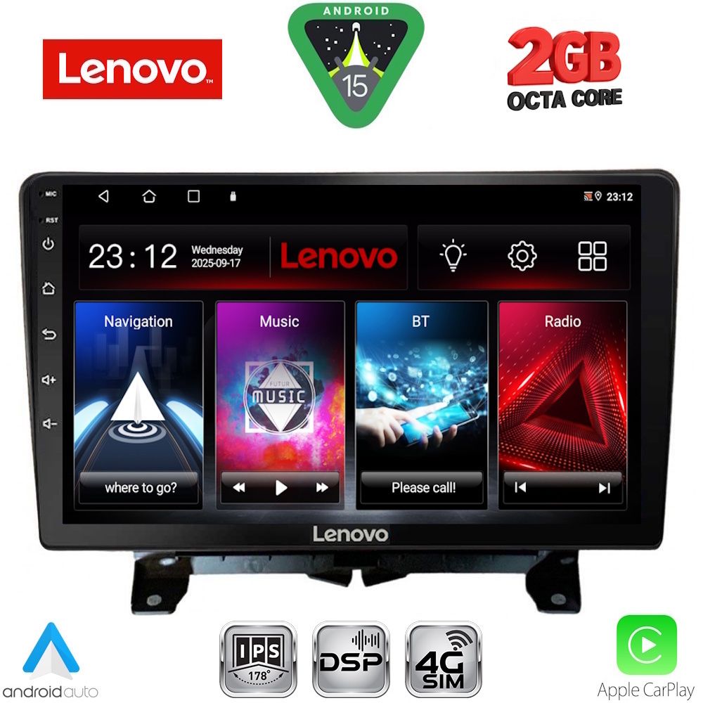 Βλησαρούλης Car Center - LENOVO LVF 5332_CPA (9inc) MULTIMEDIA TABLET for LAND ROVER DISCOVERY 3 - RANGE ROVER SPORT mod. 2004-2009