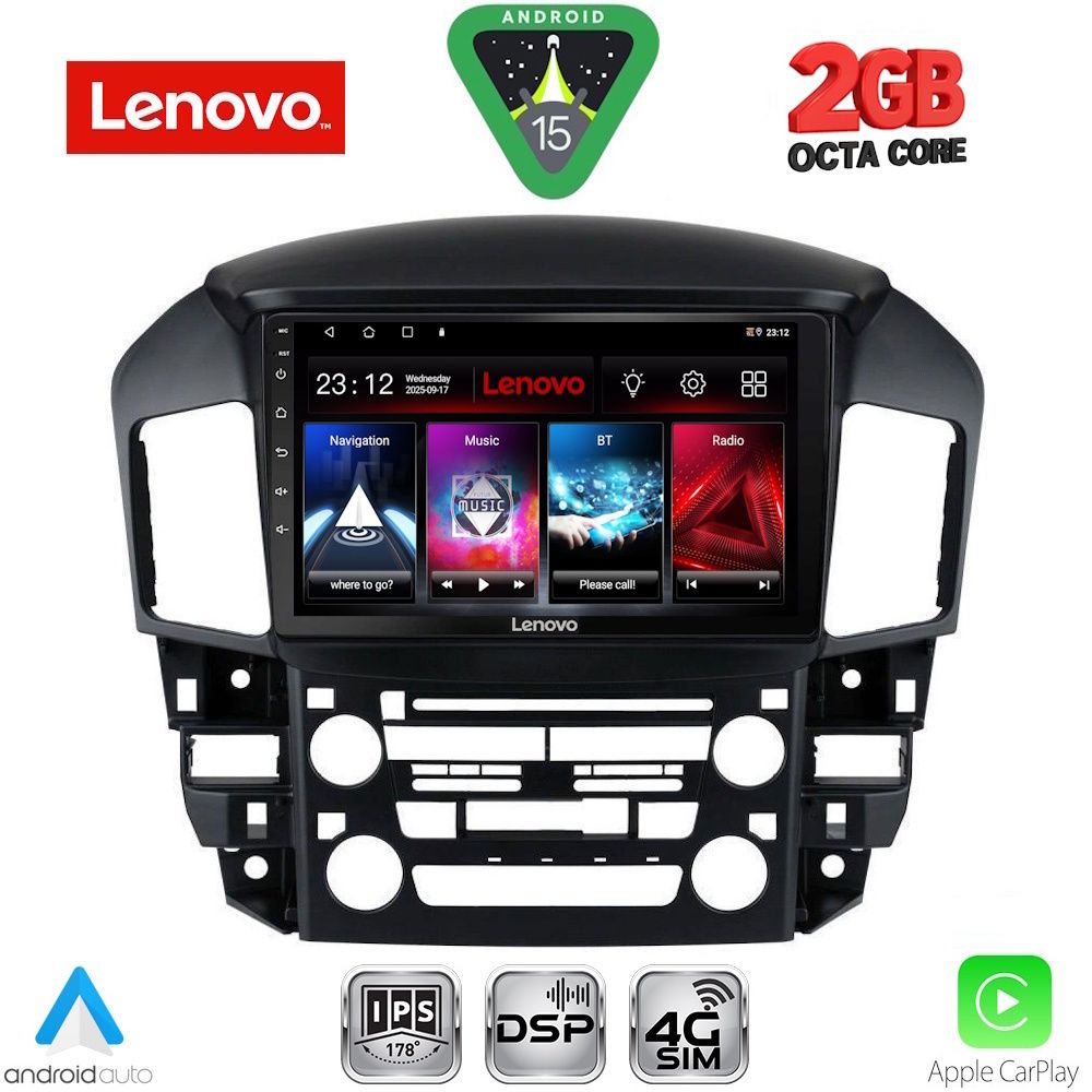 Βλησαρούλης Car Center - LENOVO LVF 5344_CPA (9inc) MULTIMEDIA TABLET for LEXUS RX 300 mod. 1998-2003