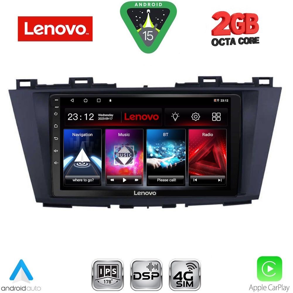 Βλησαρούλης Car Center - LENOVO LVF 5371_CPA (9inc) MULTIMEDIA TABLET for MAZDA 5 mod. 2011-2020