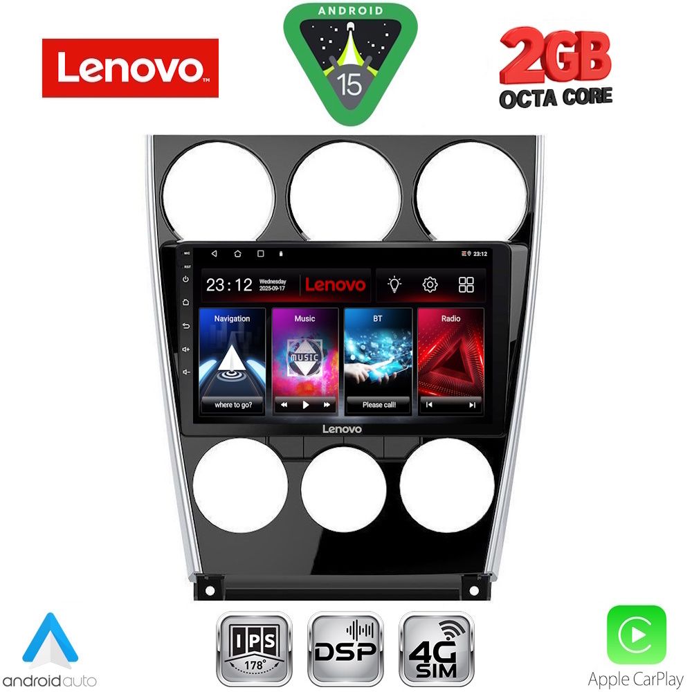 Βλησαρούλης Car Center - LENOVO LVF 5375_CPA (9inc) MULTIMEDIA TABLET for MAZDA 6 (FACELIFT) mod. 2005-2008