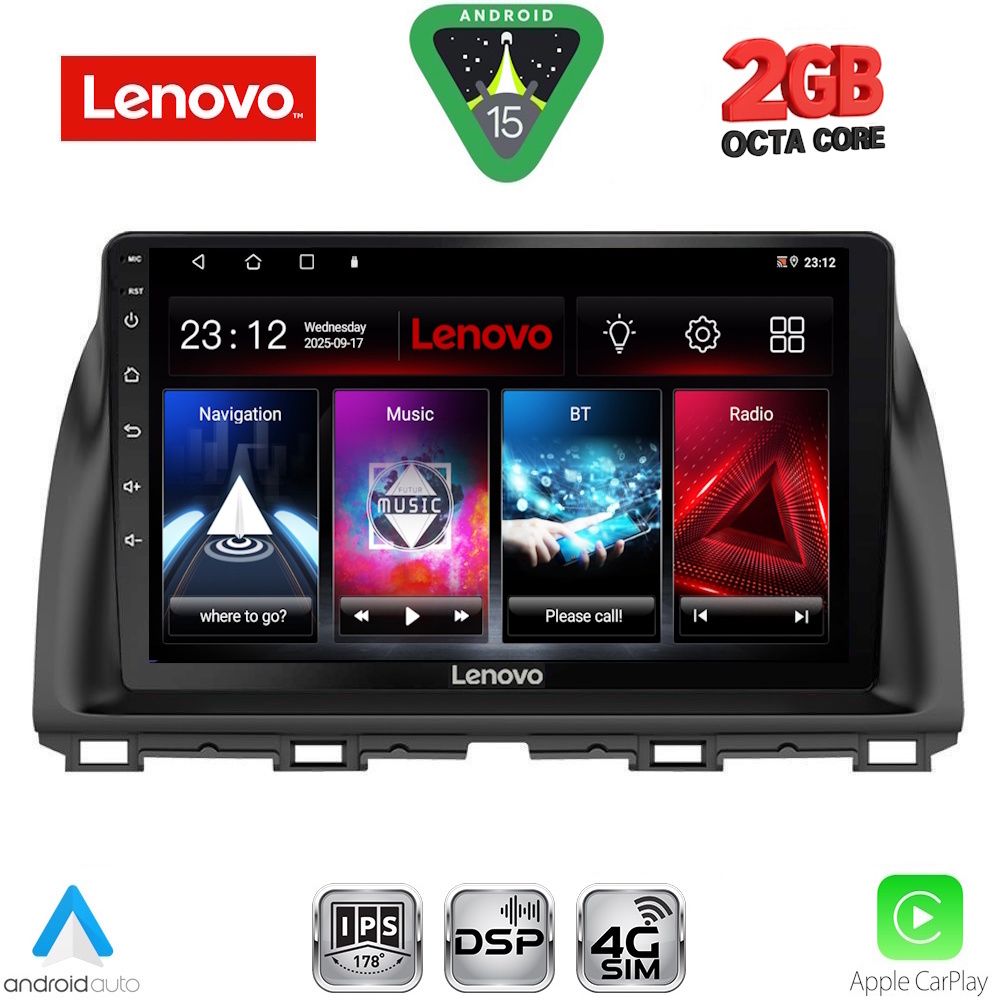 Βλησαρούλης Car Center - LENOVO LVF 5380_CPA (10inc) MULTIMEDIA TABLET for MAZDA CX5 mod. 2013-2017
