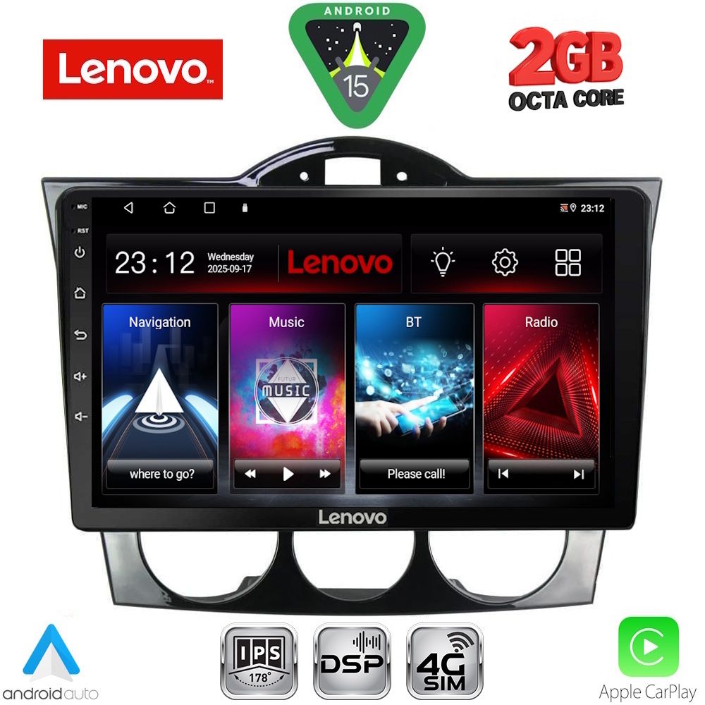 Βλησαρούλης Car Center - LENOVO LVF 5394_CPA (9inc) MULTIMEDIA TABLET for MAZDA RX8 mod. 2001-2008