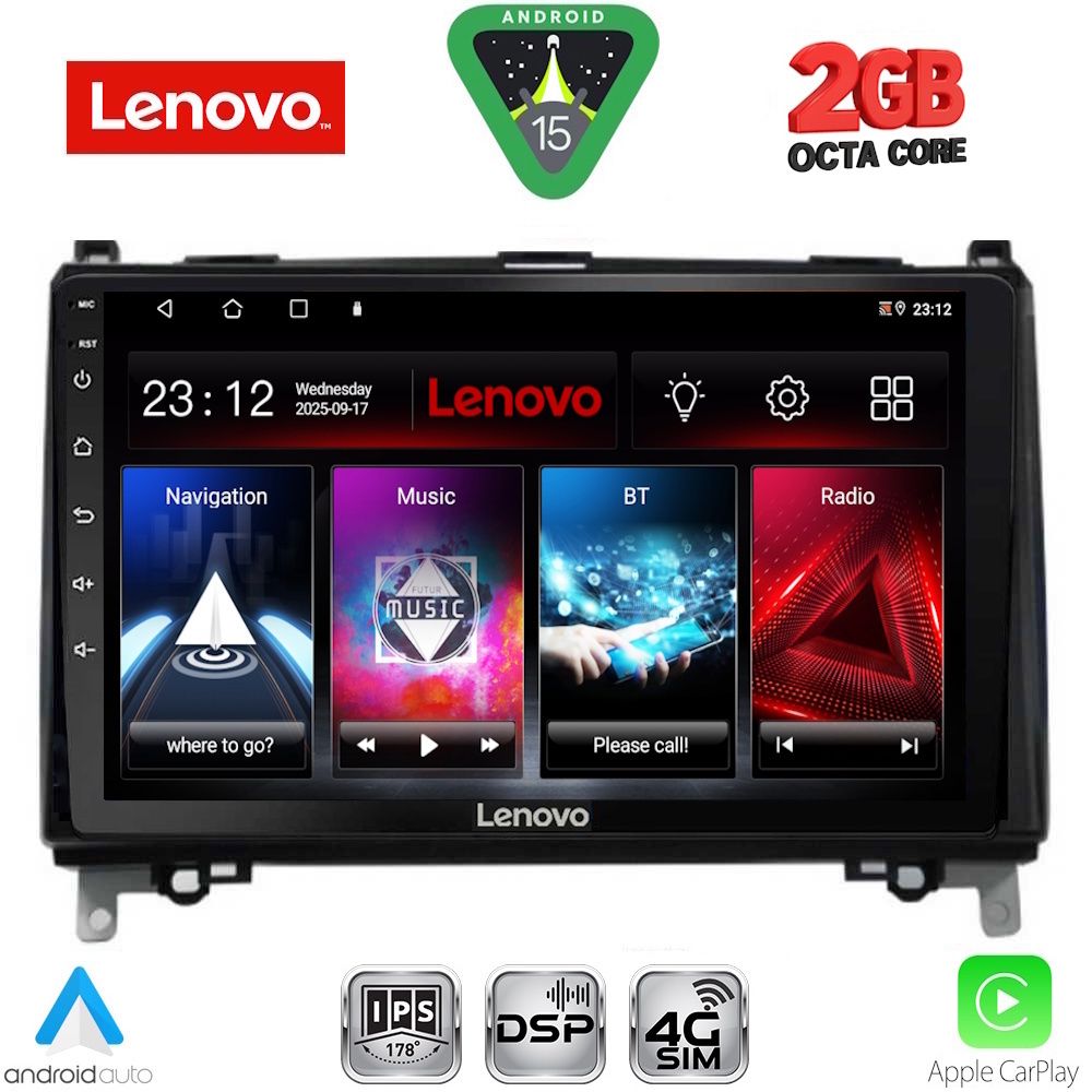 Βλησαρούλης Car Center - LENOVO LVF 5400_CPA (9inc) MULTIMEDIA TABLET for MERCEDES A – B -SPRINTER – VITO mod. 2007-2019