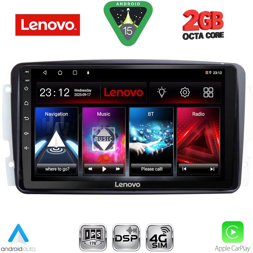 Βλησαρούλης Car Center - LENOVO LVF 5401_CPA (9inc) MULTIMEDIA TABLET for MERCEDES CLK (W209) mod. 2000-2004