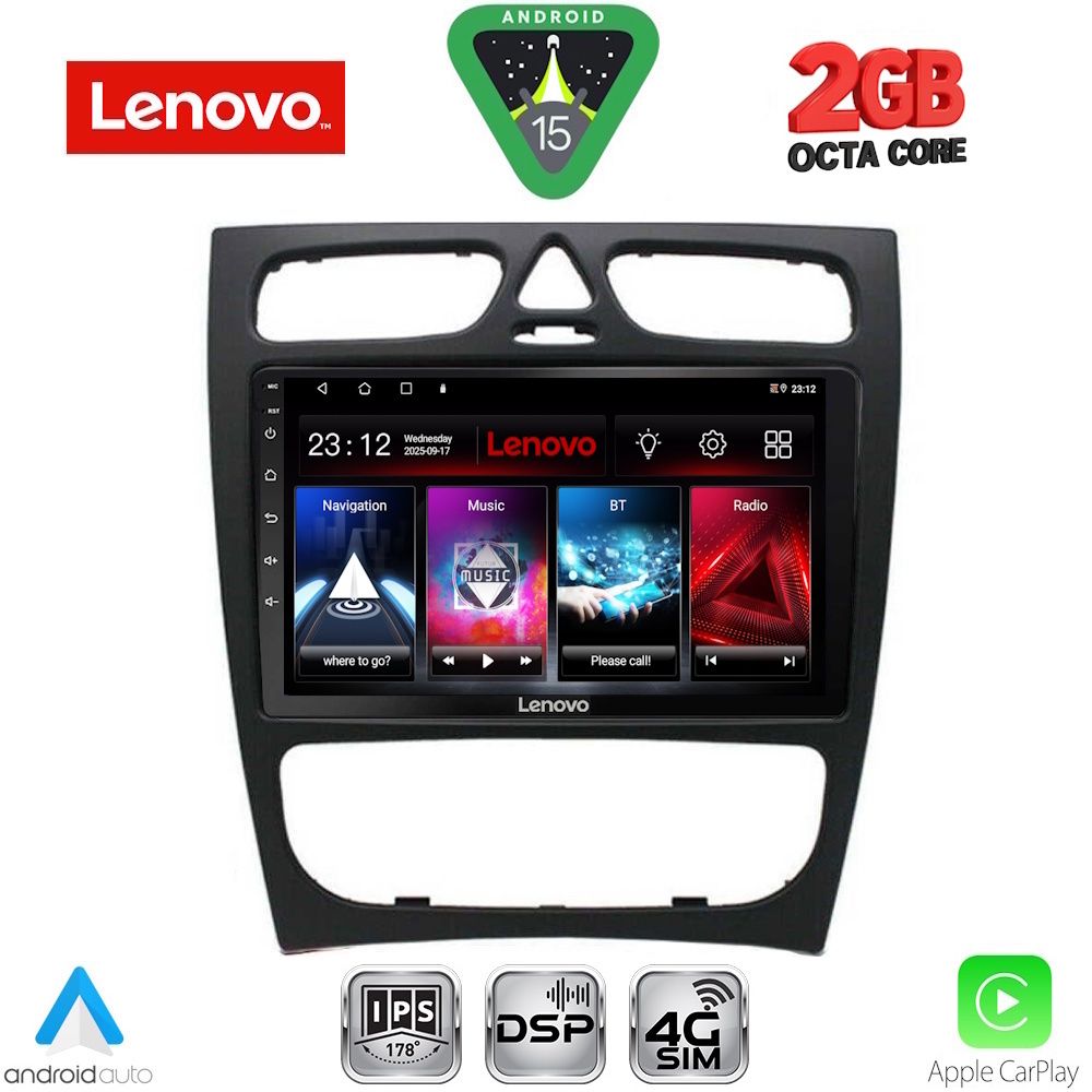 Βλησαρούλης Car Center - LENOVO LVF 5402_CPA (9inc) MULTIMEDIA TABLET for MERCEDES C (W203) mod. 1999-2004