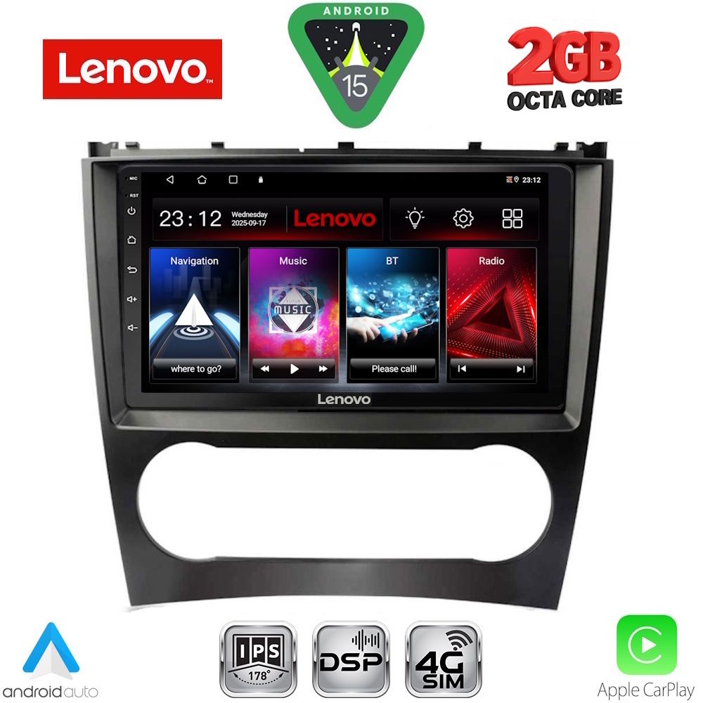 Βλησαρούλης Car Center - LENOVO LVF 5404_CPA (9inc) MULTIMEDIA TABLET for MERCEDES C – CLK (W203-209) mod. 2004-2008