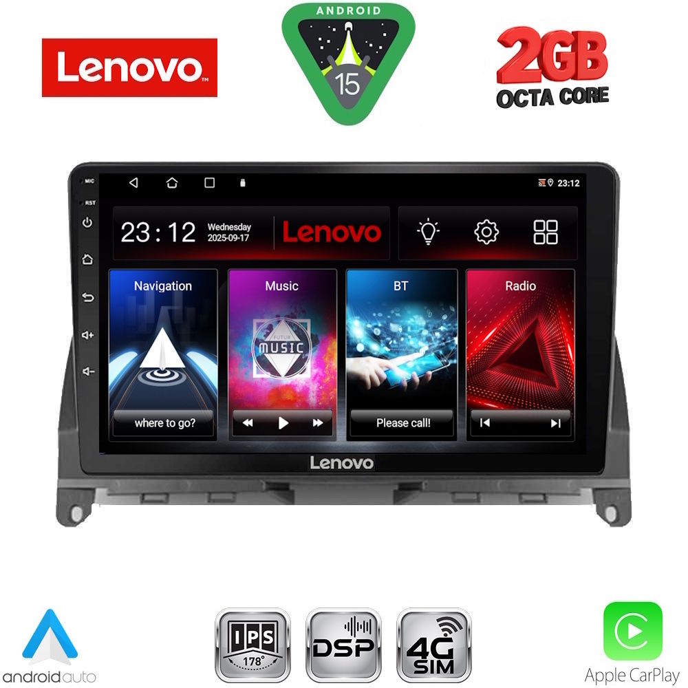 Βλησαρούλης Car Center - LENOVO LVF 5405_CPA (9inc) MULTIMEDIA TABLET for MERCEDES C (W204) mod. 2007-2011