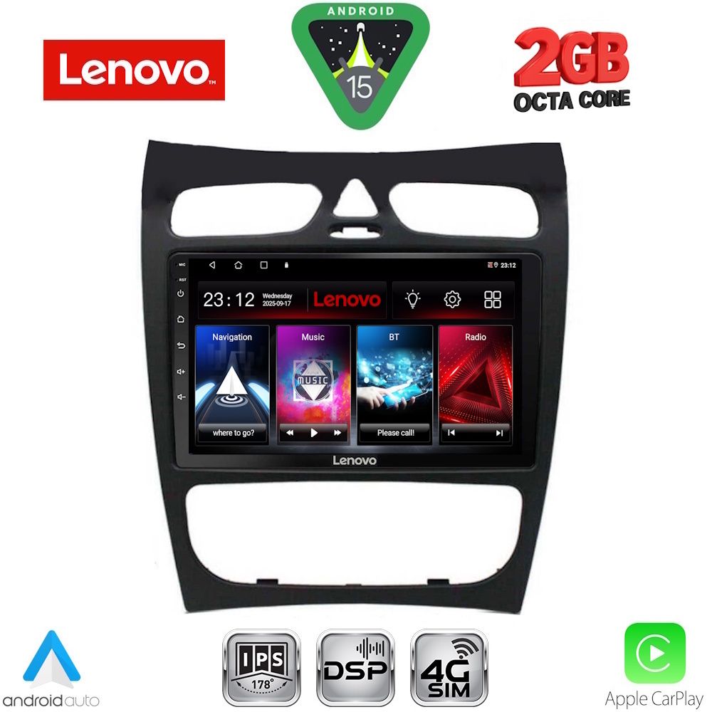 Βλησαρούλης Car Center - LENOVO LVF 5406_CPA (9inc) MULTIMEDIA TABLET for MERCEDES CLK (W209) mod. 2000-2004