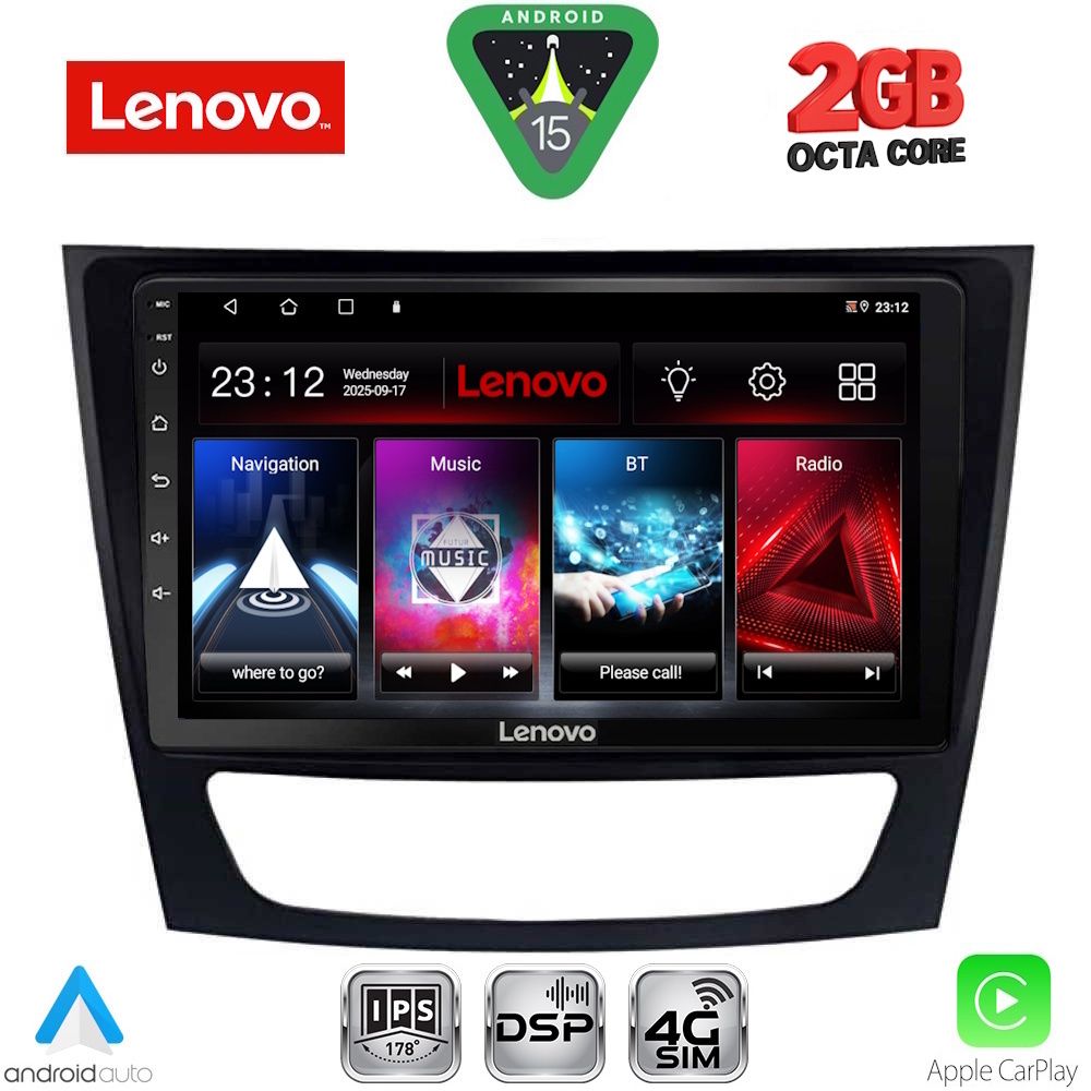 Βλησαρούλης Car Center - LENOVO LVF 5408_CPA (9inc) MULTIMEDIA TABLET for MERCEDES E (W211) – CLS (W219) mod. 2003-2009