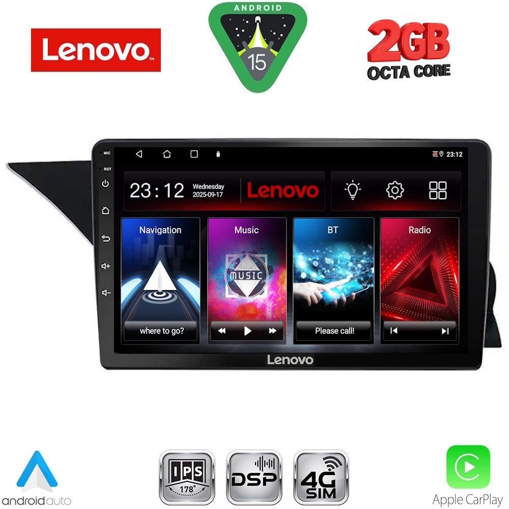 Βλησαρούλης Car Center - LENOVO LVF 5411_CPA (NTG 4.0) (9inc) MULTIMEDIA TABLET for MERCEDES GLK (X204) mod. 2008-2012