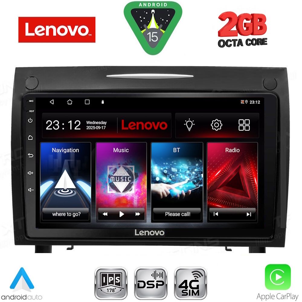 Βλησαρούλης Car Center - LENOVO LVF 5419_CPA (9inc) MULTIMEDIA TABLET for MERCEDES SLK (R171) mod. 2004-2010