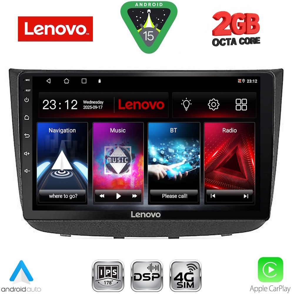 Βλησαρούλης Car Center - LENOVO LVF 5420_CPA (10inc) MULTIMEDIA TABLET for MERCEDES VITO - VIANO (W639) mod. 2003-2007