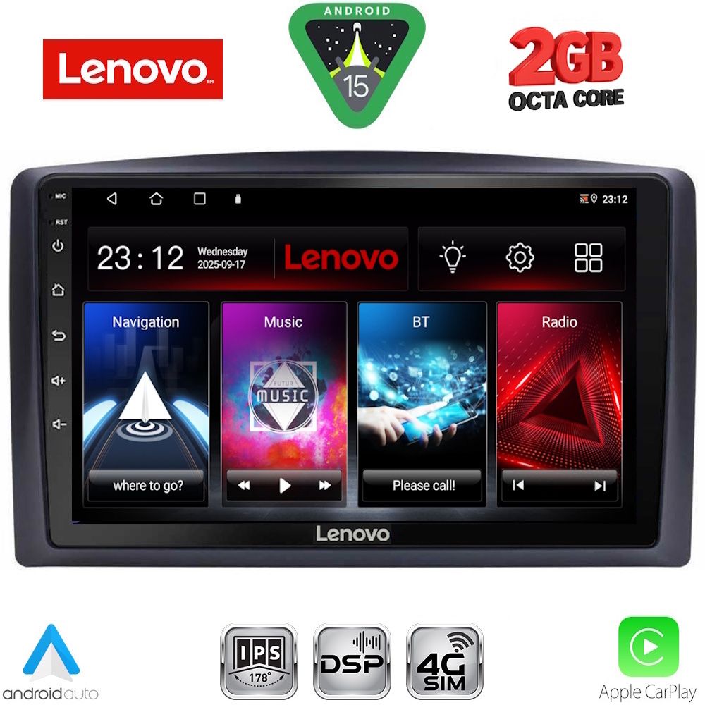 Βλησαρούλης Car Center - LENOVO LVF 5421_CPA (10inc) MULTIMEDIA TABLET for MERCEDES VITO – VIANO  (W447) mod. 2015-2022