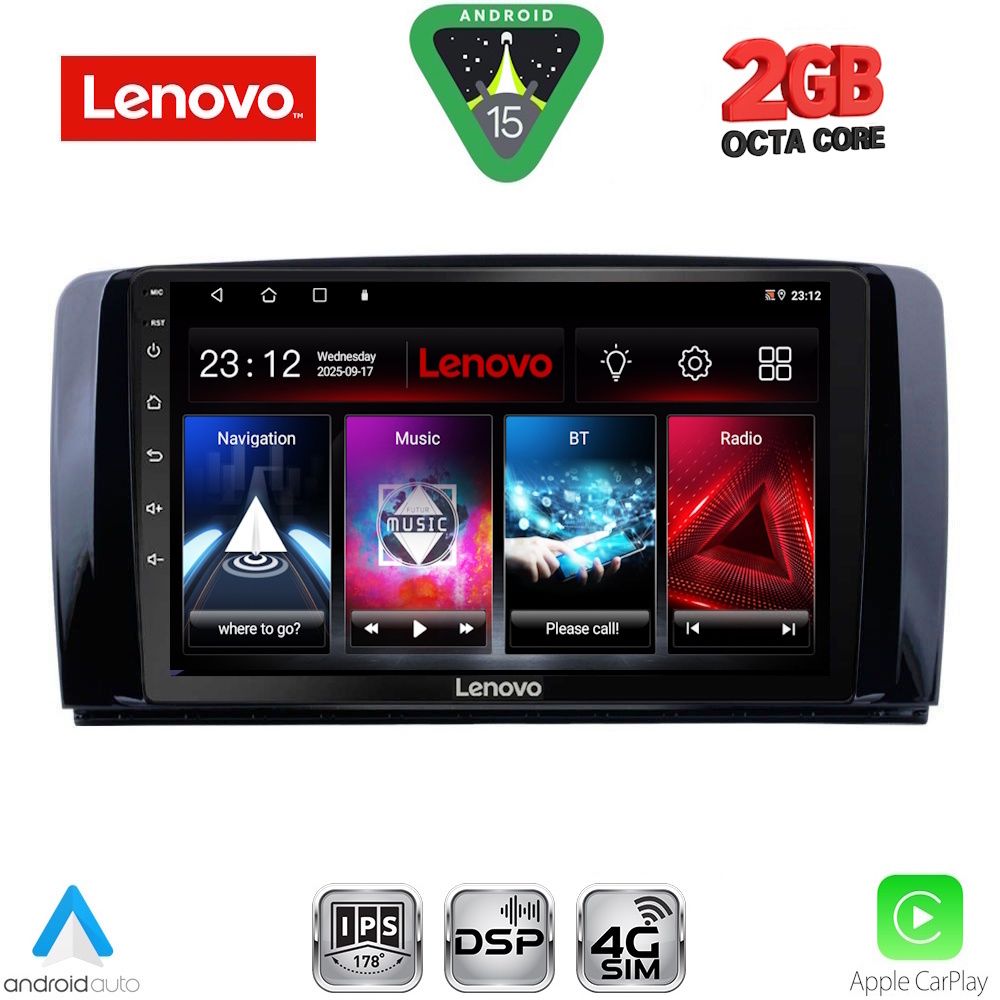 Βλησαρούλης Car Center - LENOVO LVF 5422_CPA (9inc) MULTIMEDIA TABLET for MERCEDES R (W251) mod. 2006-2015