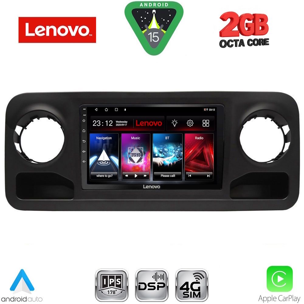 Βλησαρούλης Car Center - LENOVO LVF 5424_CPA (10inc) MULTIMEDIA TABLET for MERCEDES SPRINTER mod. 2018-2026