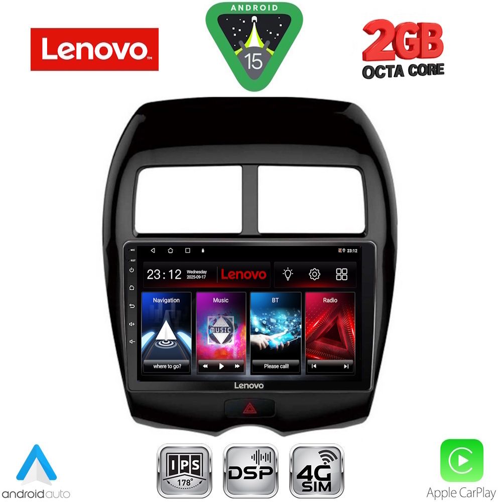 Βλησαρούλης Car Center - LENOVO LVF 5430_CPA (10inc) MULTIMEDIA TABLET for MITSUBISHI ASX mod. 2009-2020 - PEUGEOT 4008 mod. 2012-2018