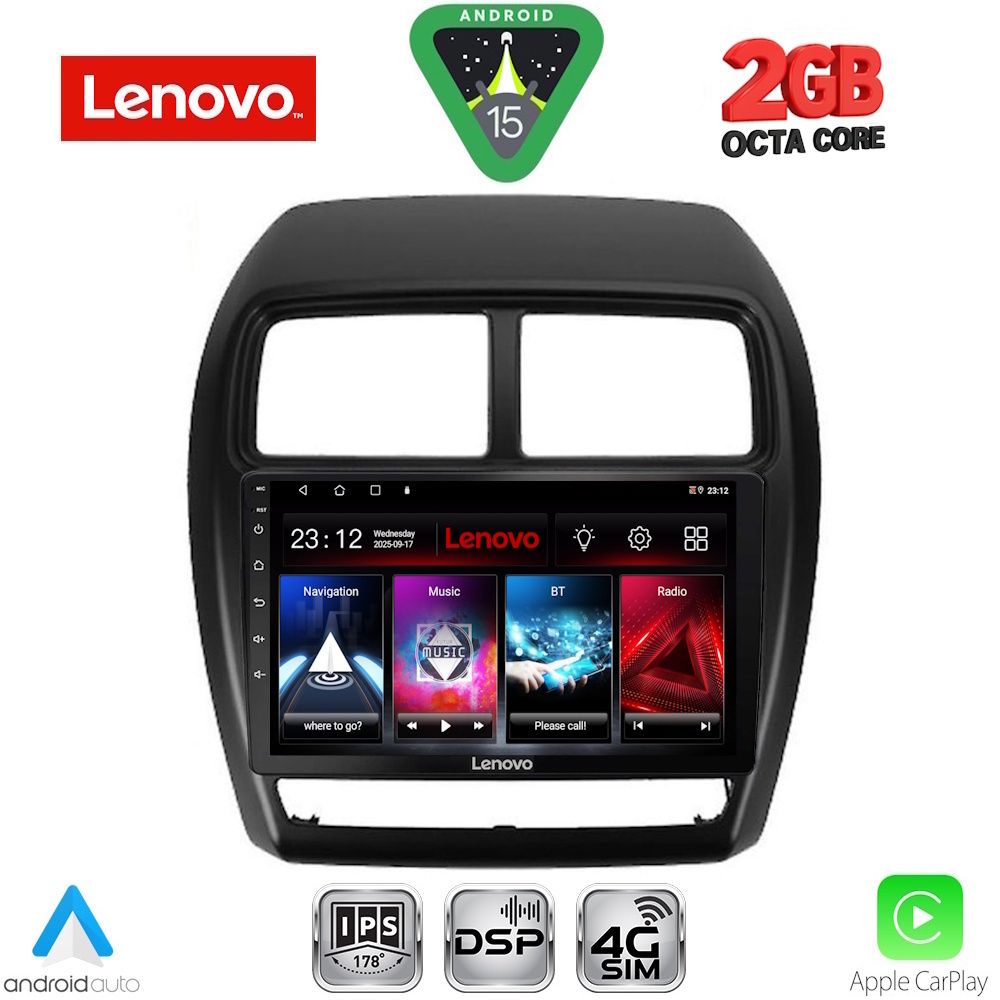 Βλησαρούλης Car Center - LENOVO LVF 5431_CPA (9inc) MULTIMEDIA TABLET for MITSUBISHI ASX mod. 2020-2023