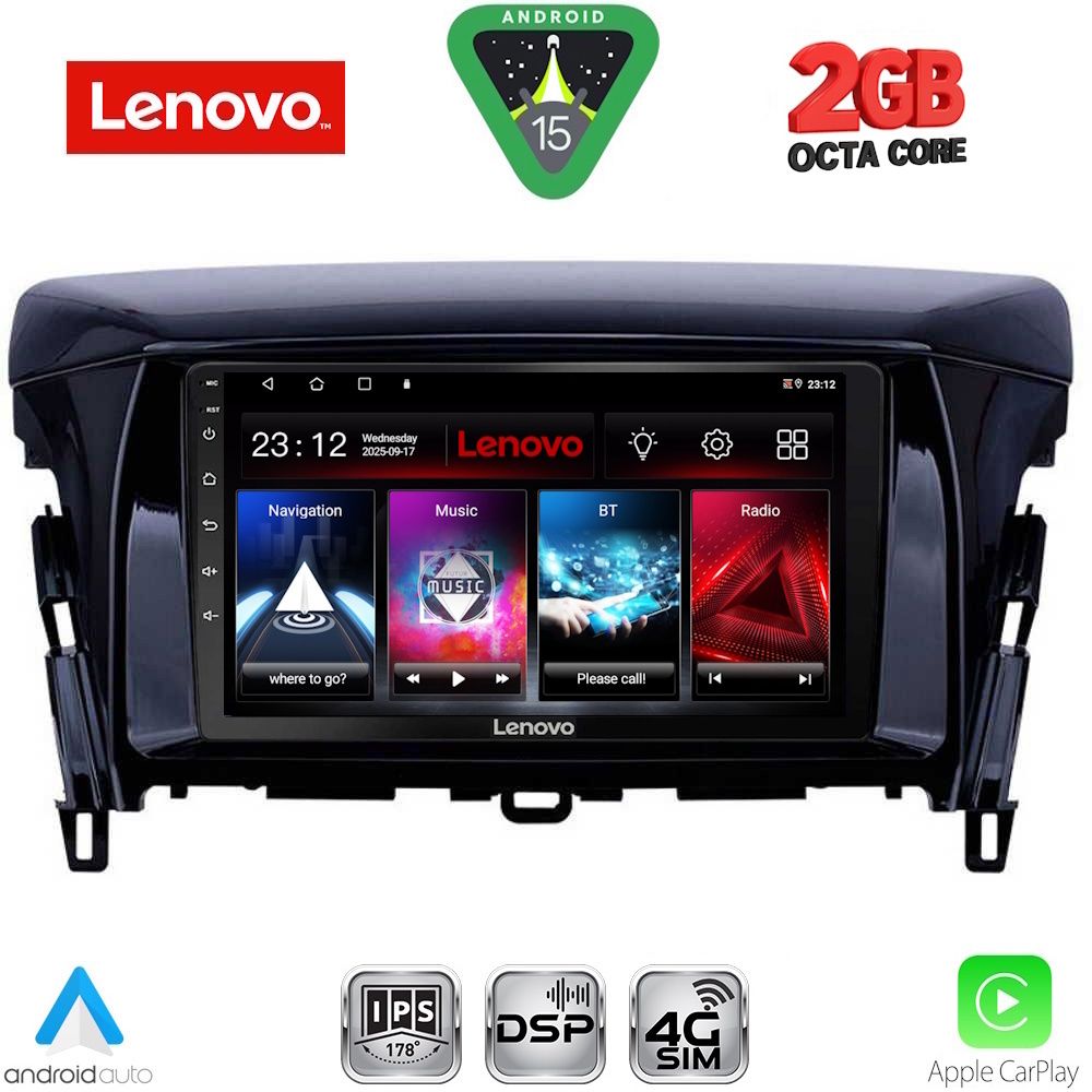 Βλησαρούλης Car Center - LENOVO LVF 5432_CPA (9inc) MULTIMEDIA TABLET for MITSUBISHI ECLIPSE CROSS mod. 2018-2026