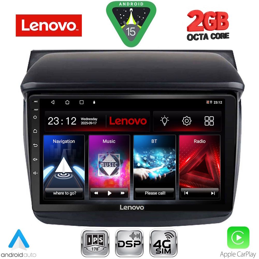 Βλησαρούλης Car Center - LENOVO LVF 5436_CPA (9inc) MULTIMEDIA TABLET for MITSUBISHI L200 mod. 2006-2015