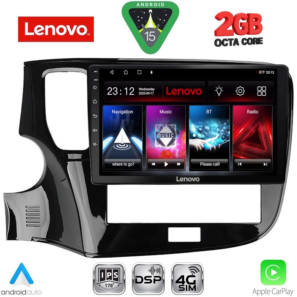 Βλησαρούλης Car Center - LENOVO LVF 5440_CPA (10inc) MULTIMEDIA TABLET for MITSUBISHI OUTLANDER mod. 2020-2022