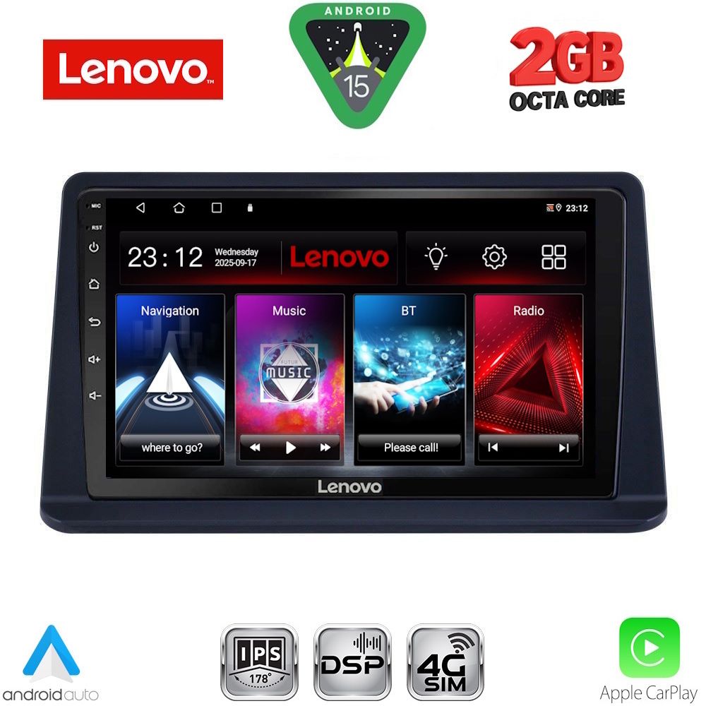 Βλησαρούλης Car Center - LENOVO LVF 5445_CPA (9inc) MULTIMEDIA TABLET for MITSUBISHI PAJERO mod. 1999-2006