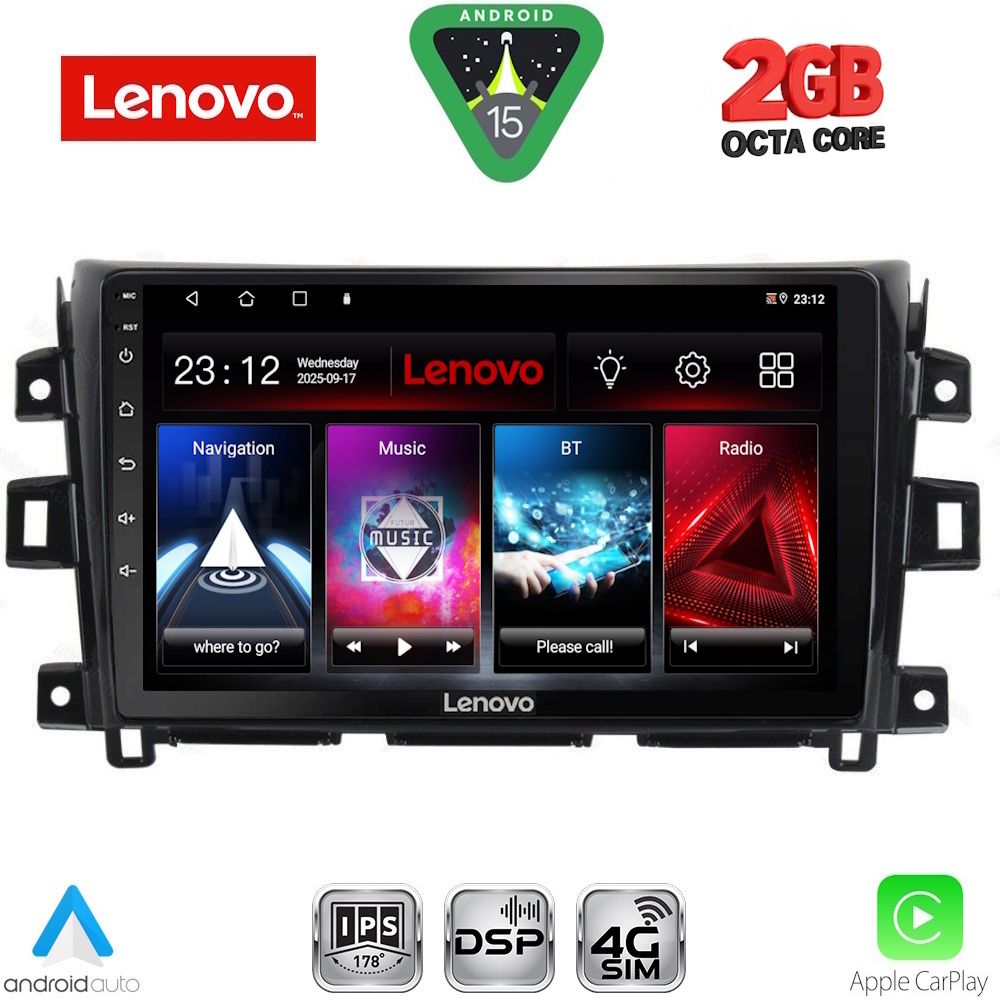 Βλησαρούλης Car Center - LENOVO LVF 5456_CPA (10inc) MULTIMEDIA TABLET for NISSAN NAVARA mod. 2016-2025