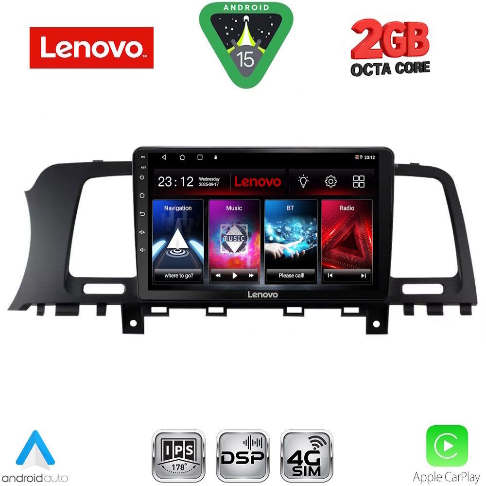Βλησαρούλης Car Center - LENOVO LVF 5462_CPA (9inc) MULTIMEDIA TABLET for NISSAN MURANO mod. 2007-2014