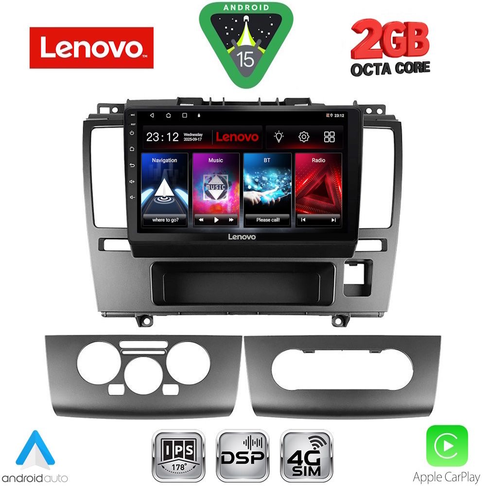 Βλησαρούλης Car Center - LENOVO LVF 5465_CPA (9inc) MULTIMEDIA TABLET for NISSAN TIDA mod. 2004-2013