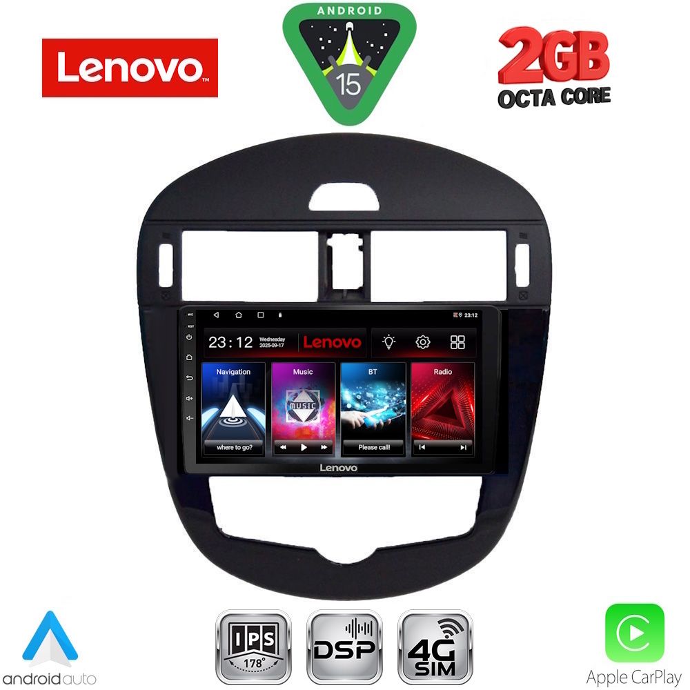 Βλησαρούλης Car Center - LENOVO LVF 5470_CPA CLIMA (9inc) MULTIMEDIA TABLET for NISSAN PULSAR mod. 2014-2020