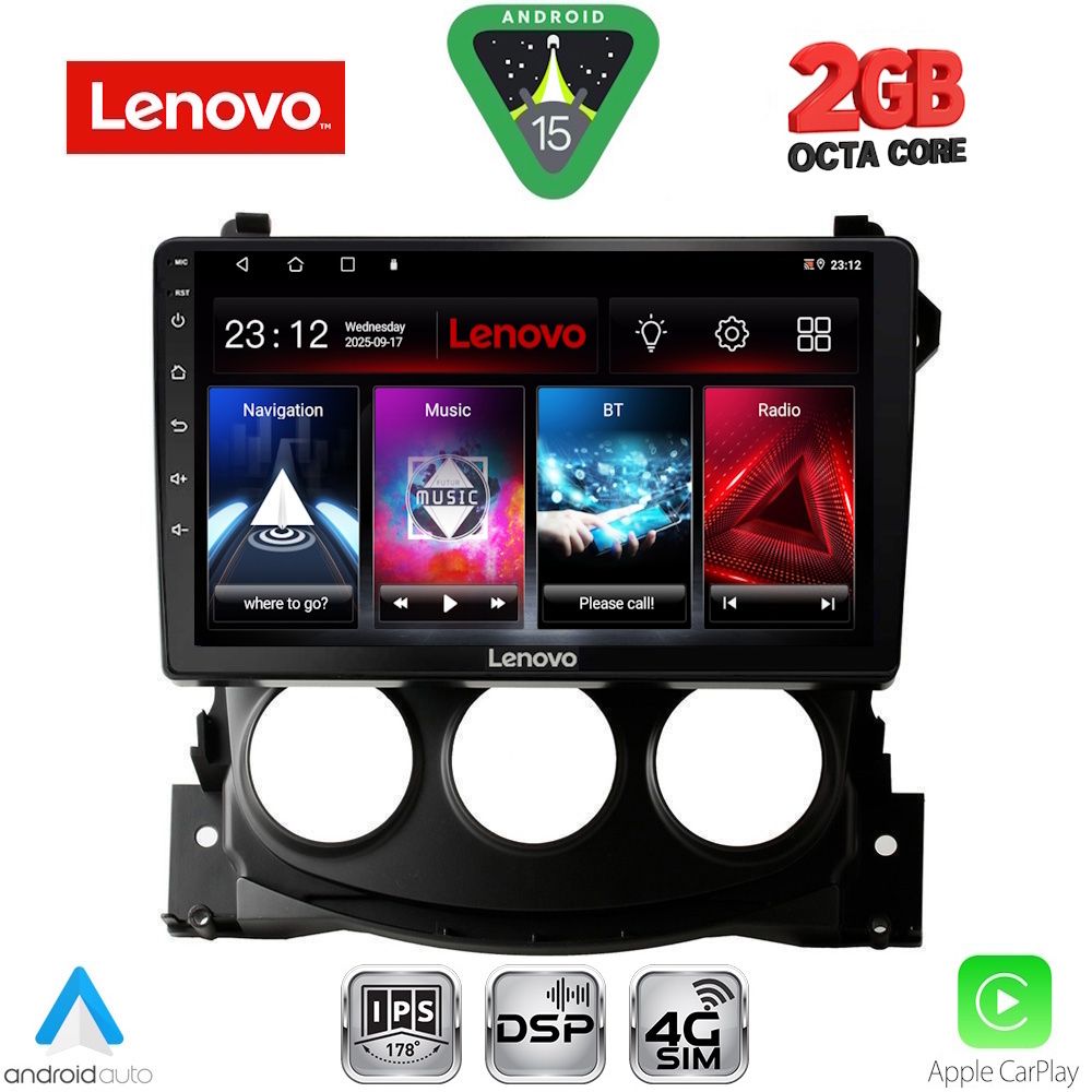Βλησαρούλης Car Center - LENOVO LVF 5479_CPA (9inc) MULTIMEDIA TABLET for NISSAN 370Z mod. 2009-2012