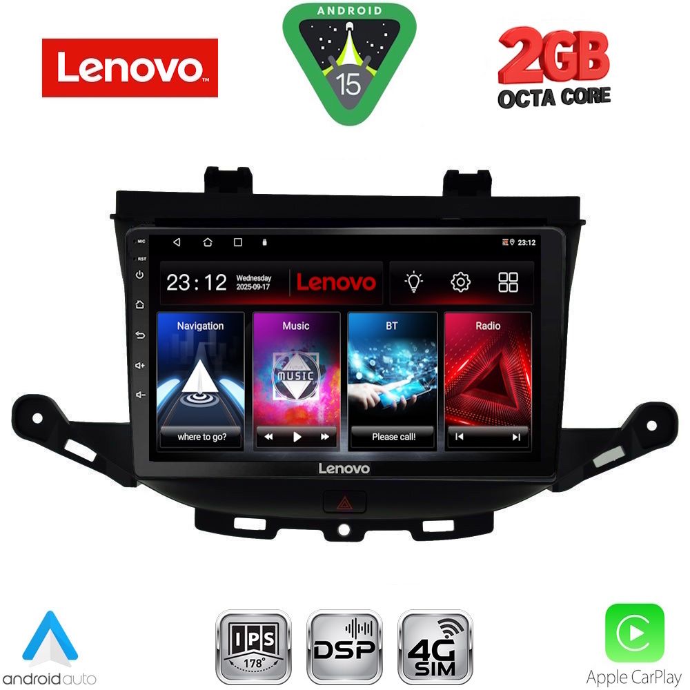Βλησαρούλης Car Center - LENOVO LVF 5483_CPA (9inc) MULTIMEDIA TABLET for OPEL ASTRA K mod. 2015-2023
