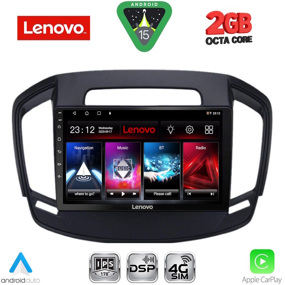 Βλησαρούλης Car Center - LENOVO LVF 5492_CPA (9inc) MULTIMEDIA TABLET for OPEL INSIGNIA mod. 2014-2017