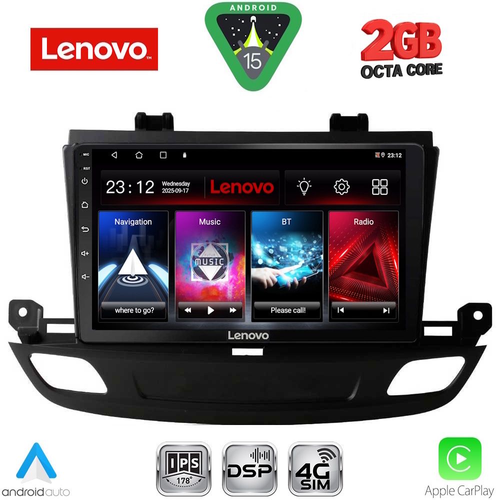 Βλησαρούλης Car Center - LENOVO LVF 5493_CPA (9inc) MULTIMEDIA TABLET for OPEL INSIGNIA mod. 2018-2024
