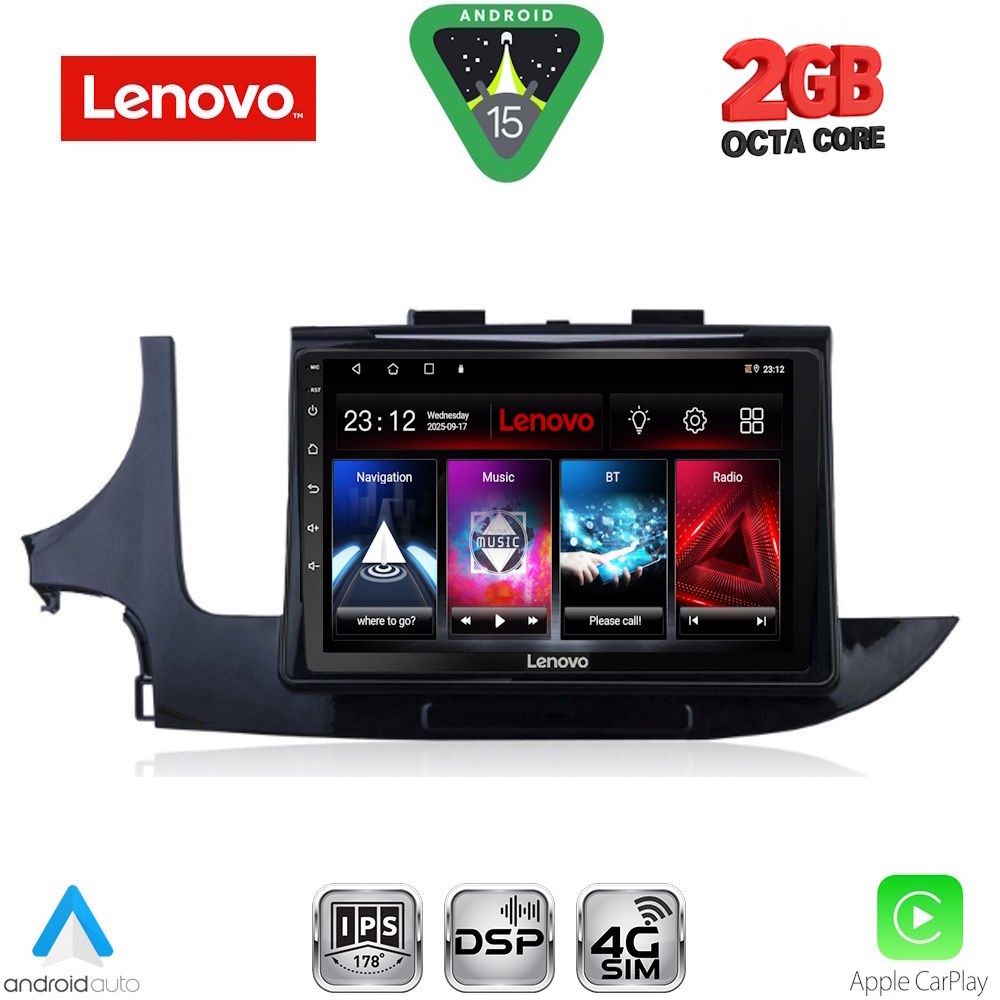 Βλησαρούλης Car Center - LENOVO LVF 5497_CPA (9inc) MULTIMEDIA TABLET for OPEL MOKKA mod. 2016-2021