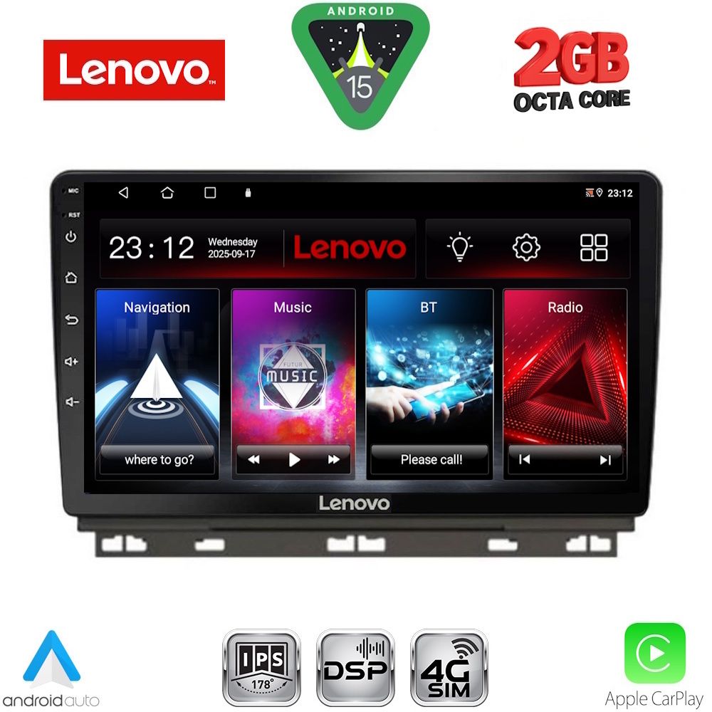 Βλησαρούλης Car Center - LENOVO LVF 5546_CPA (9inc) MULTIMEDIA TABLET for RENAULT CLIO - CAPTUR mod. 2019-2026