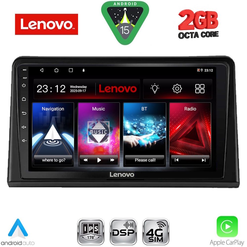 Βλησαρούλης Car Center - LENOVO LVF 5548_CPA (9inc) MULTIMEDIA TABLET for RENAULT EXPRESS mod. 2020-2026