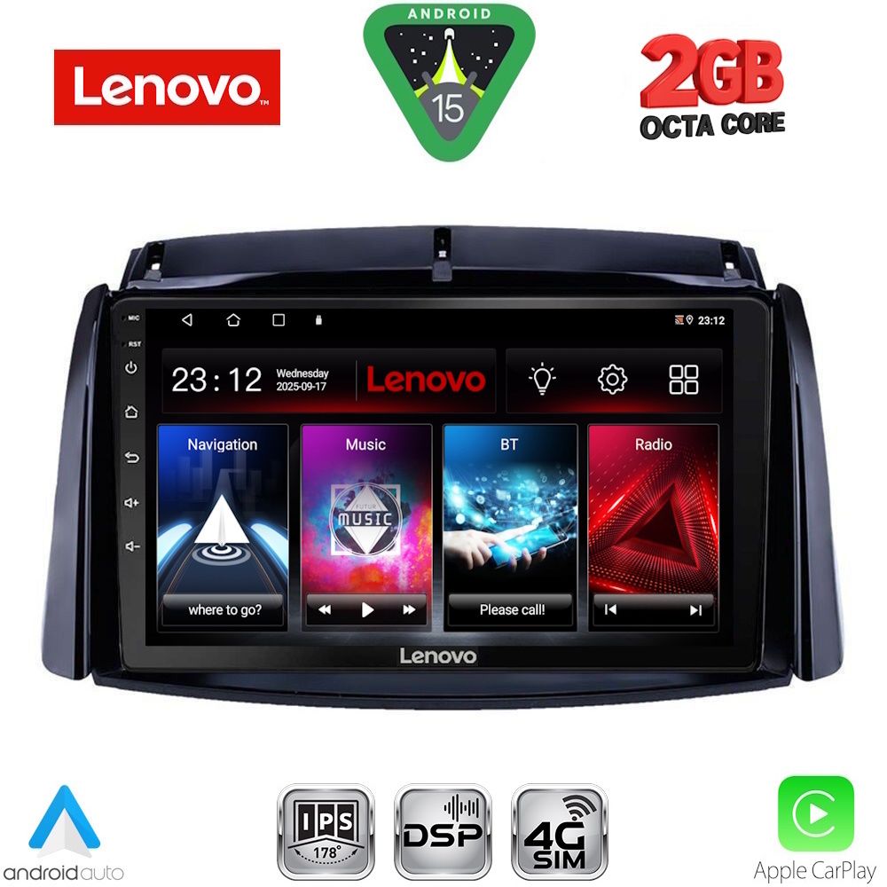 Βλησαρούλης Car Center - LENOVO LVF 5551_CPA (9inc) MULTIMEDIA TABLET for RENAULT KOLEOS mod. 2006-2016
