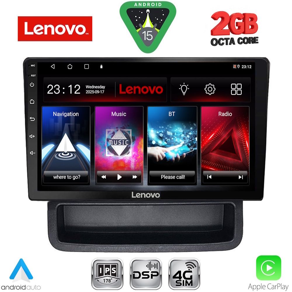 Βλησαρούλης Car Center - LENOVO LVF 5559_CPA (10inc) MULTIMEDIA TABLET for OPEL VIVARO – RENAULT TRAFIC - NISSAN PRIMASTAR mod. 2004-2015