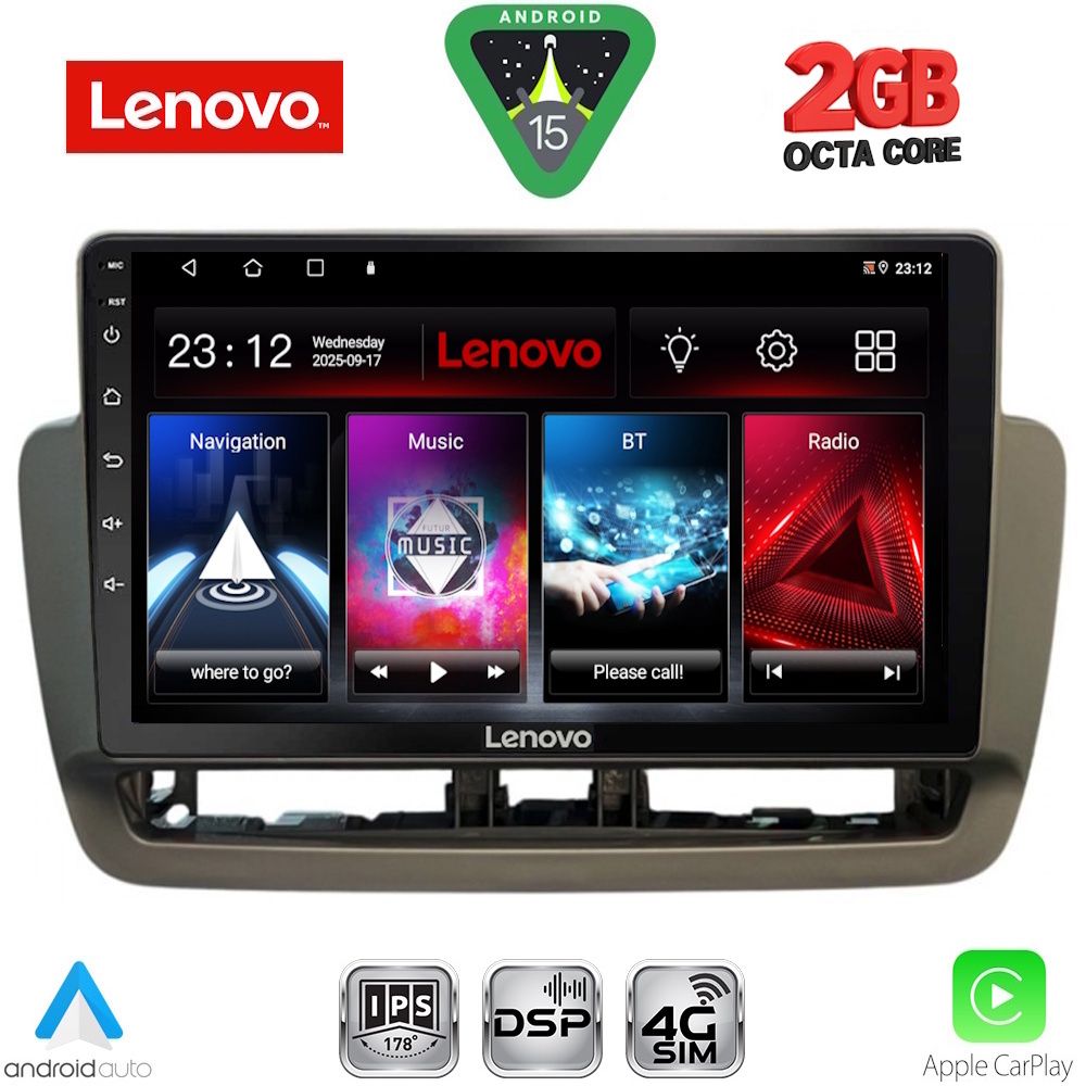 Βλησαρούλης Car Center - LENOVO LVF 5572_CPA (9inc) MULTIMEDIA TABLET for SEAT IBIZA mod. 2012-2015