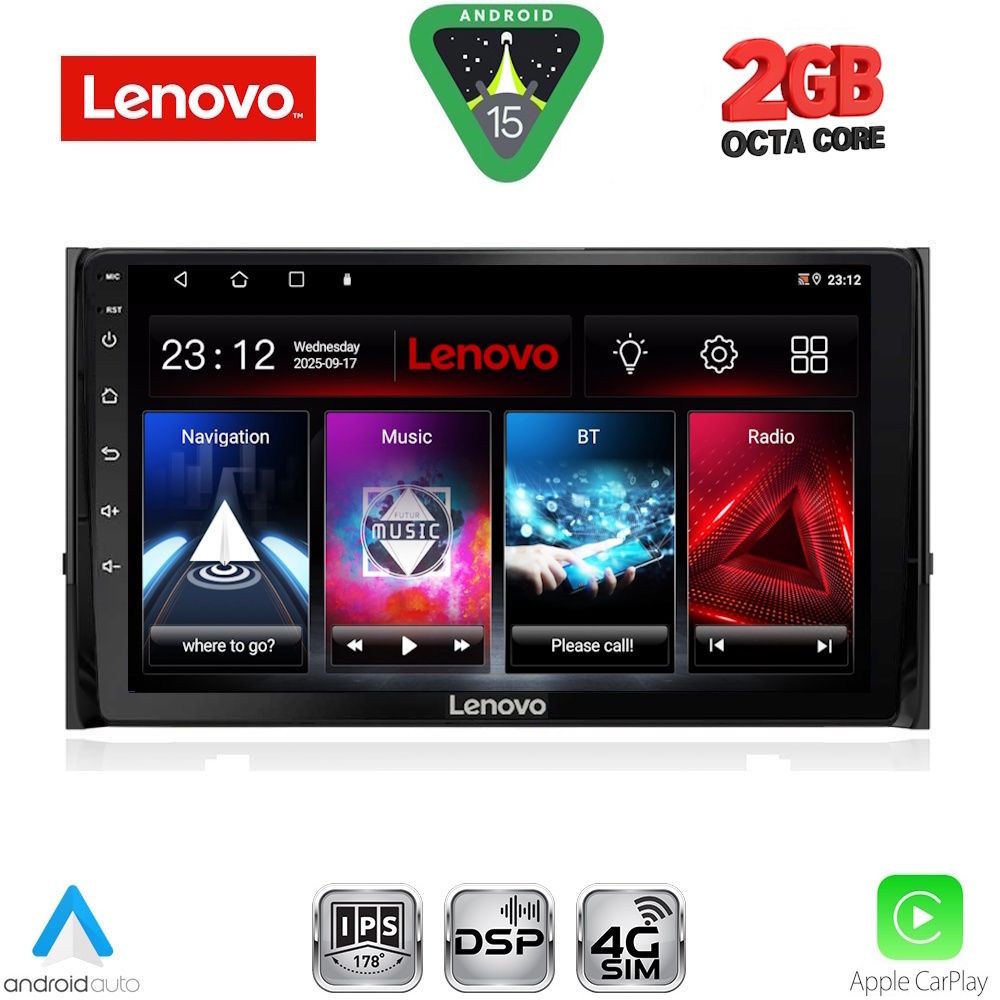 Βλησαρούλης Car Center - LENOVO LVF 5584_CPA (10inc) MULTIMEDIA TABLET for SKODA KAROQ - KODIAQ mod. 2016-2024