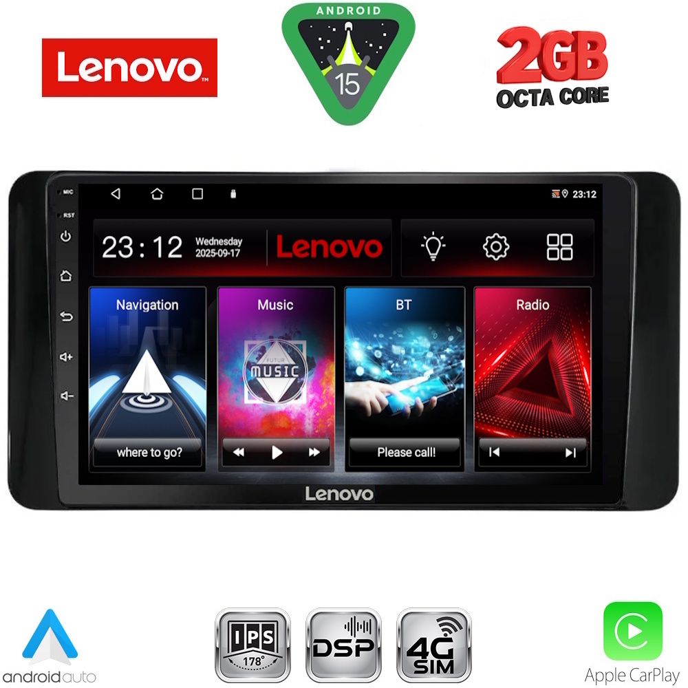 Βλησαρούλης Car Center - LENOVO LVF 5586_CPA (10inc) MULTIMEDIA TABLET for SKODA KAMIQ mod. 2018-2026